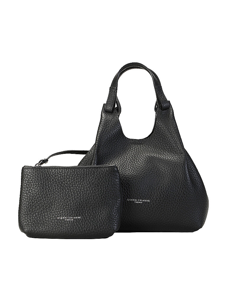 Sac en cuir - Hobo Bag DUA noir