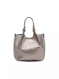 GIANNI CHIARINI | Ledertasche - Hobo Bag DUA Small | Argent