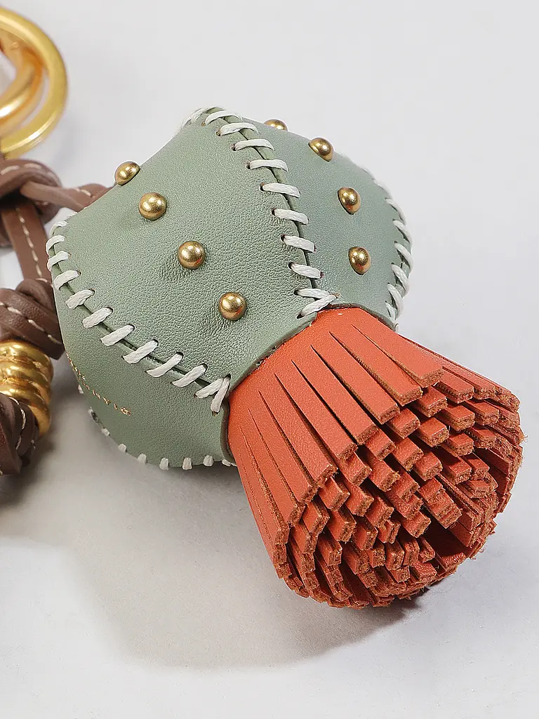 GIANNI CHIARINI | Nom du produit : Porte-clés pour sac
Marque : GIANNI CHIARINI
Couleur : vert
Catégories : Mode, Femme

Matière : Similicuir
Détails : Clous | Vert