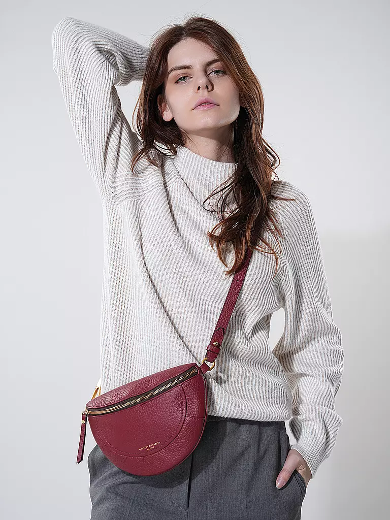 GIANNI CHIARINI | Sac banane BROOKE | Rouge foncé