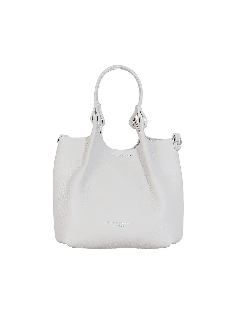 GIANNI CHIARINI | Sac en cuir - Hobo Bag DUA Small | Blanc