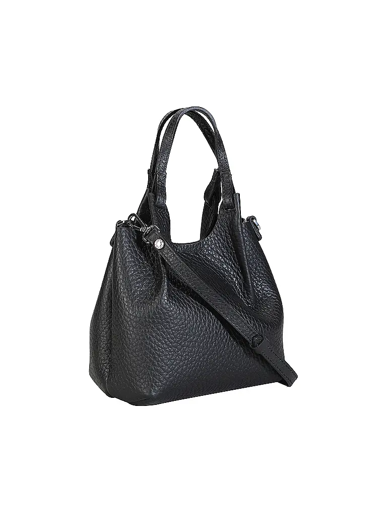 GIANNI CHIARINI | Sac en cuir - Hobo Bag DUA Small | Noir