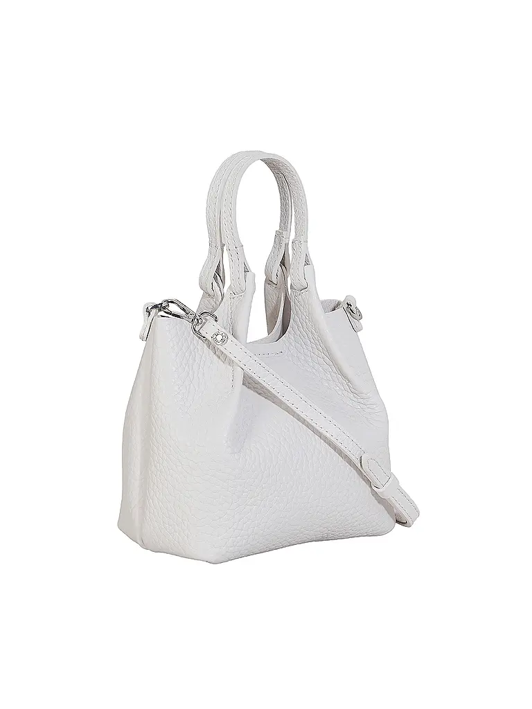 GIANNI CHIARINI | Sac en cuir - Hobo Bag DUA Small | Blanc