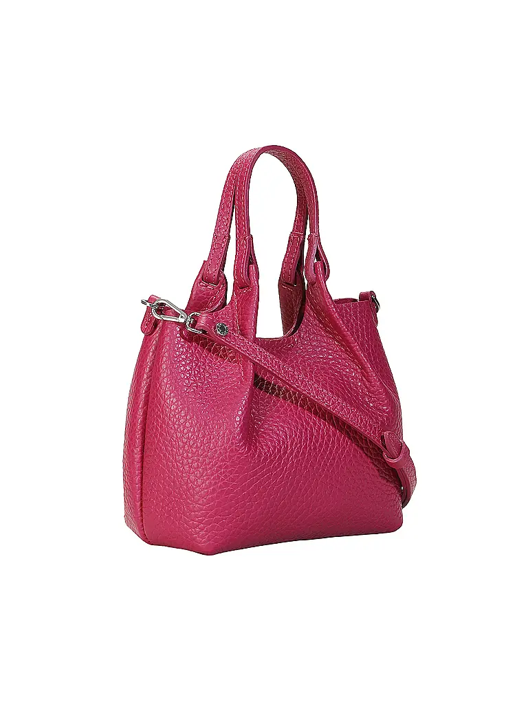 GIANNI CHIARINI | Sac en cuir - Hobo Bag DUA Small | Rose vif