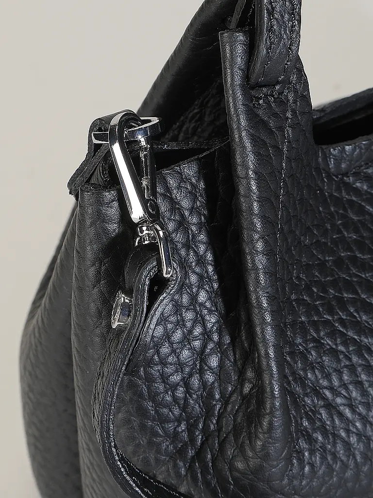 GIANNI CHIARINI | Sac en cuir - Hobo Bag DUA Small | Noir