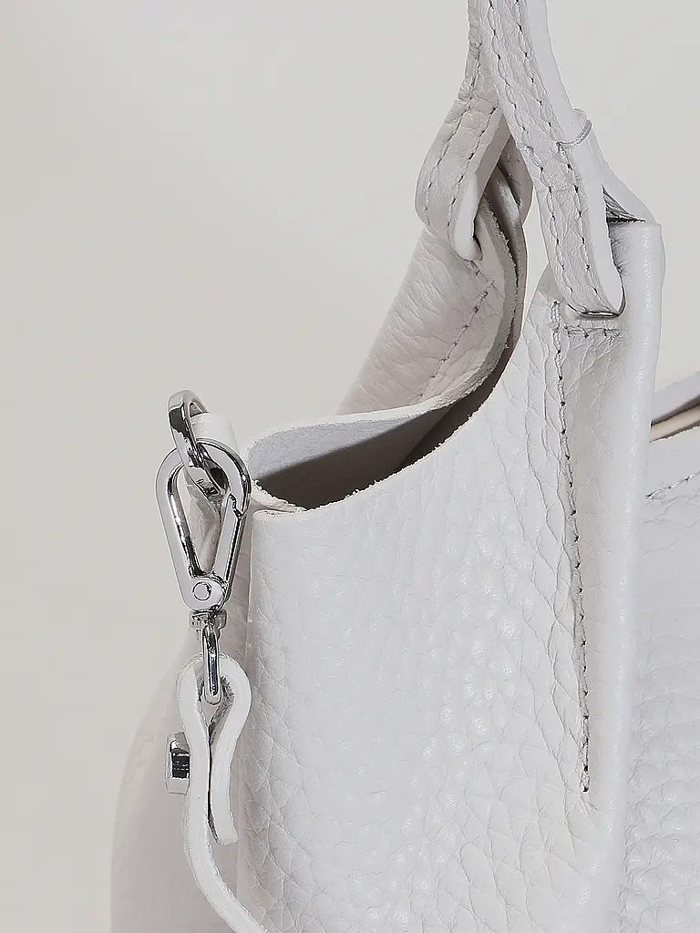 GIANNI CHIARINI | Sac en cuir - Hobo Bag DUA Small | Blanc