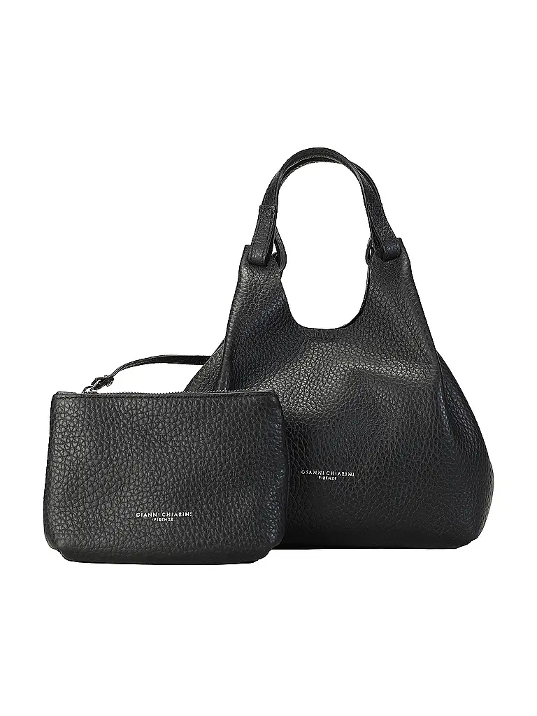 GIANNI CHIARINI | Sac en cuir - Hobo Bag DUA | Noir