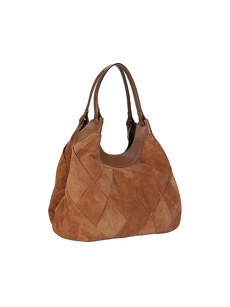 GIANNI CHIARINI | Sac en cuir - Hobo Bag DUA | Camel