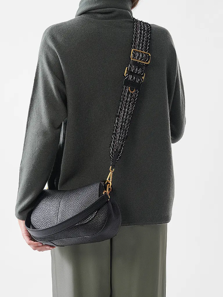 GIANNI CHIARINI | Sac en cuir - Sac bandoulière HELENA ROUND | Noir