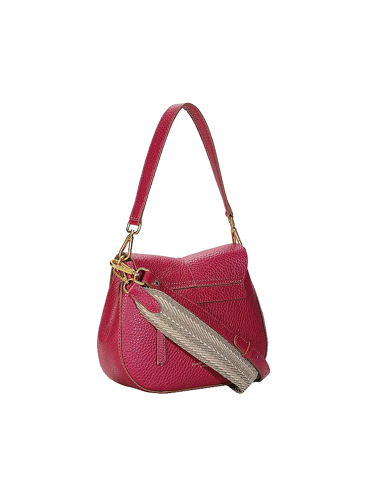 GIANNI CHIARINI | Sac en cuir - Sac bandoulière HELENA ROUND | Rose vif