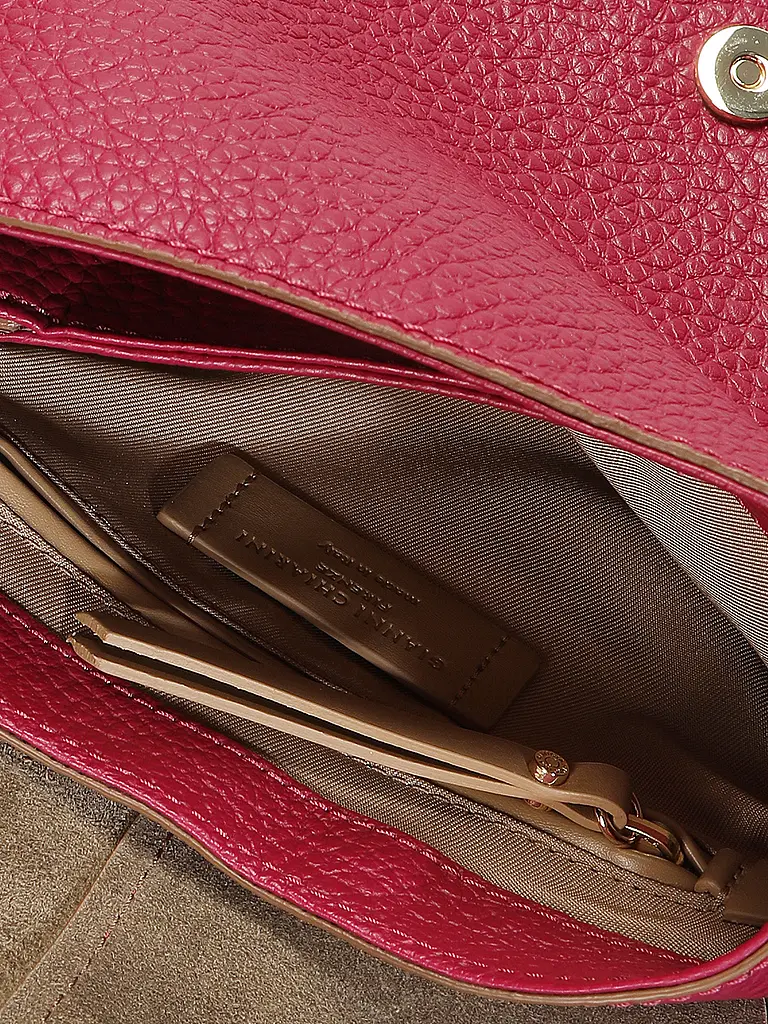 GIANNI CHIARINI | Sac en cuir - Sac bandoulière HELENA ROUND | Rose vif