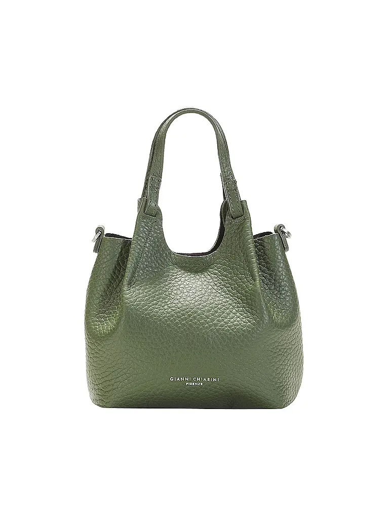 GIANNI CHIARINI | Sac en cuir - Sac Hobo DUA Small | olive