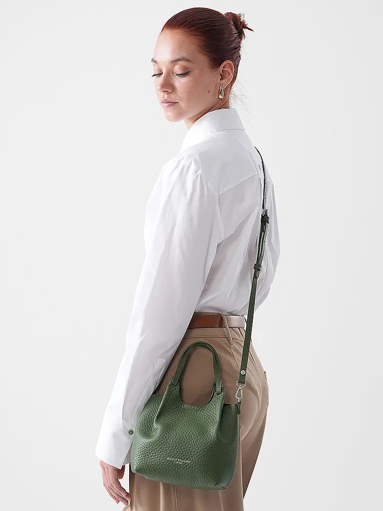GIANNI CHIARINI | Sac en cuir - Sac Hobo DUA Small | olive