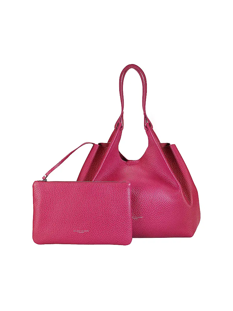 GIANNI CHIARINI | Sac en cuir - Sac Hobo DUA | Rose vif