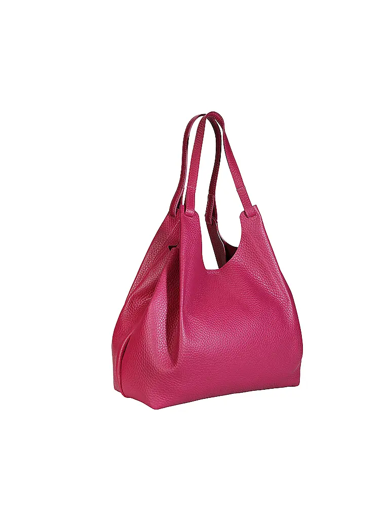 GIANNI CHIARINI | Sac en cuir - Sac Hobo DUA | Rose vif