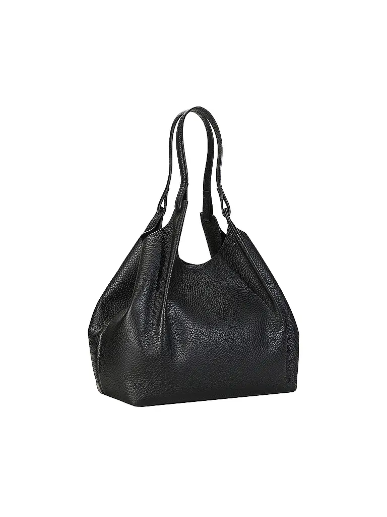 GIANNI CHIARINI | Sac en cuir - Sac Hobo DUA | Noir