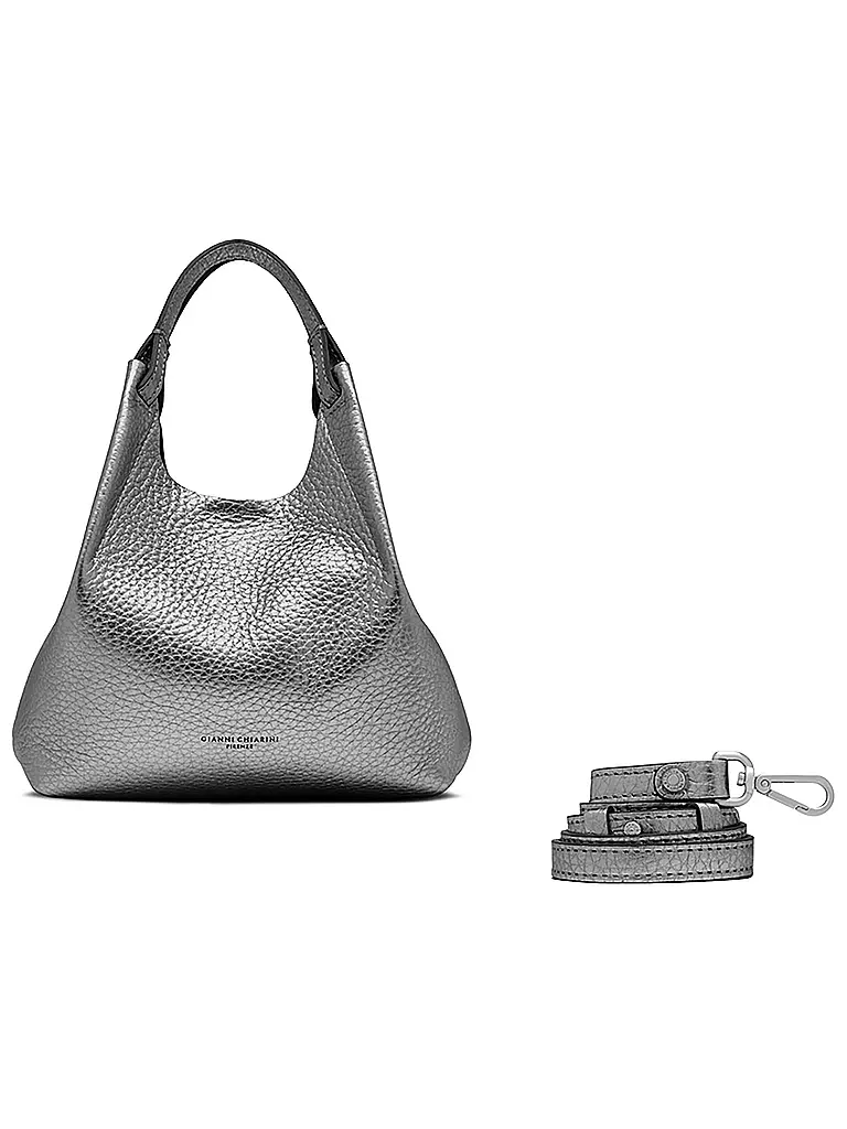 GIANNI CHIARINI | Sac en cuir - Sac Hobo DUA | silber