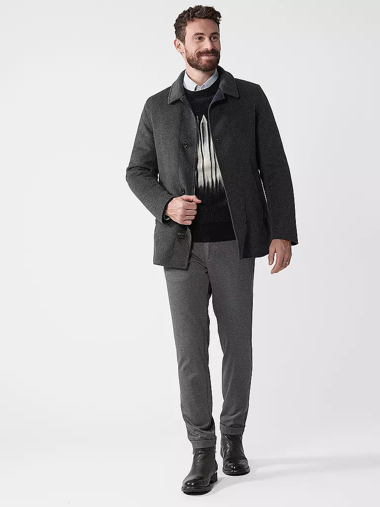 GIMO'S | Manteau en laine | grau