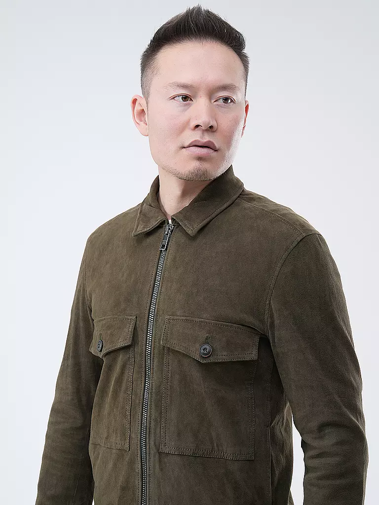 GIORGIO BRATO | Lederjacke | Olive