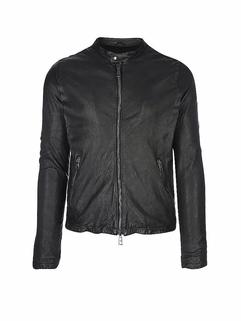 GIORGIO BRATO | Veste en cuir | schwarz