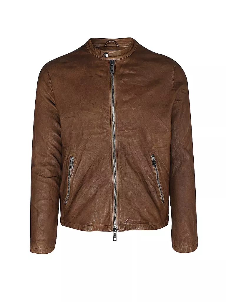 GIORGIO BRATO | Veste en cuir | braun