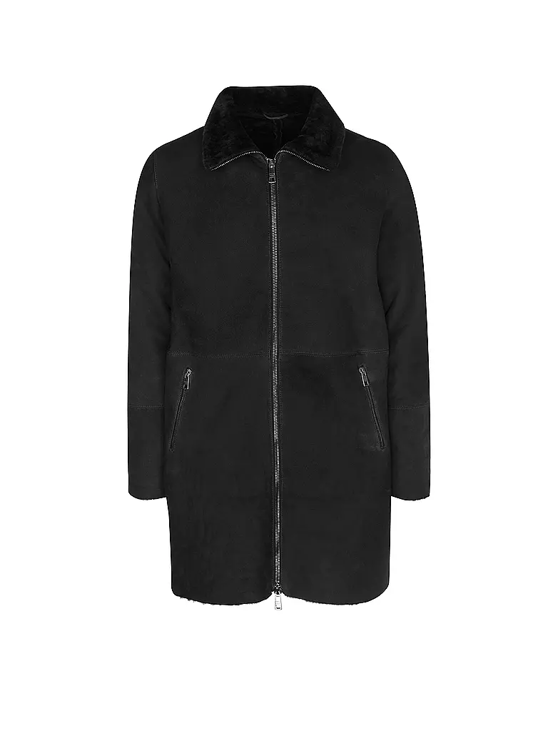 GIORGIO BRATO | Veste en cuir | grau