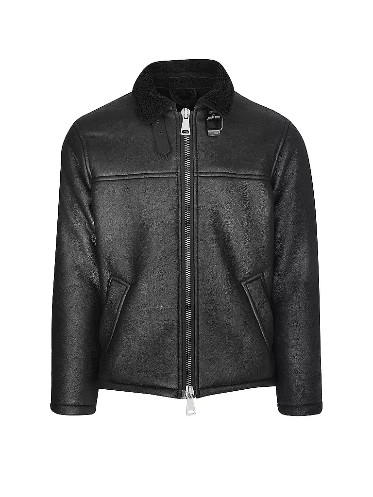 GIORGIO BRATO | Veste en cuir | schwarz