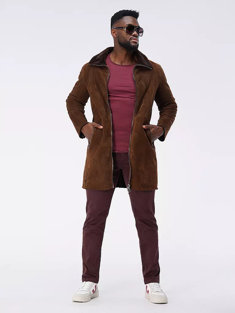 GIORGIO BRATO | Veste en cuir | braun
