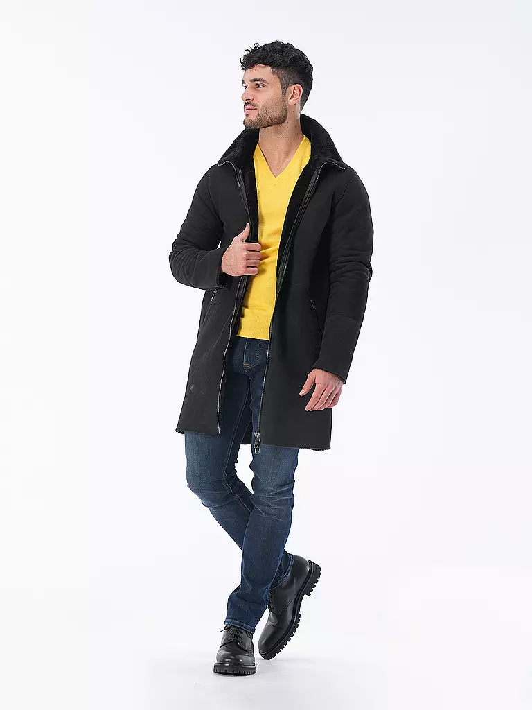 GIORGIO BRATO | Veste en cuir | grau