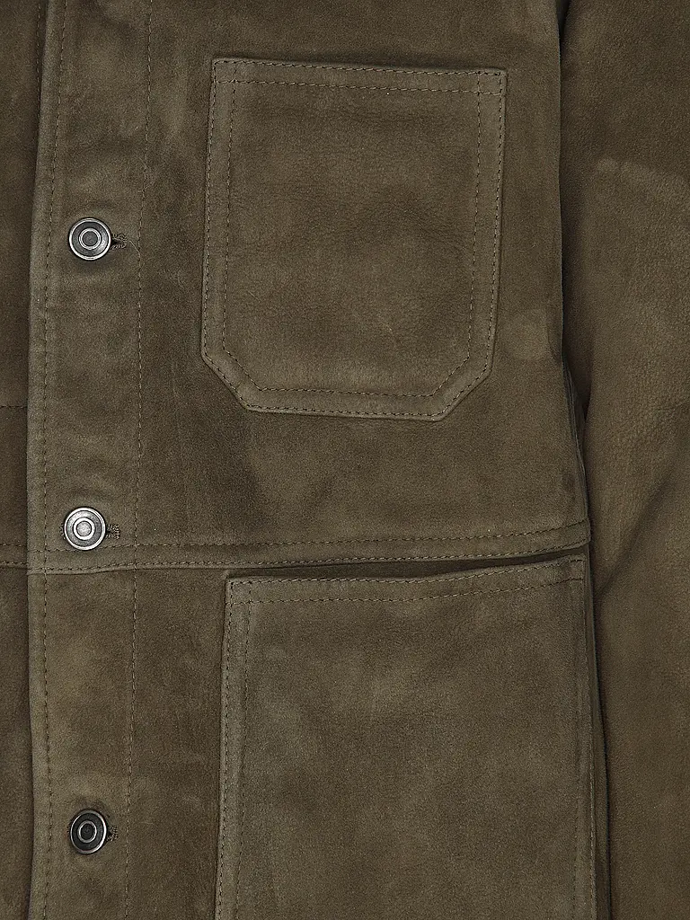 GIORGIO BRATO | Veste en peau lainée | 