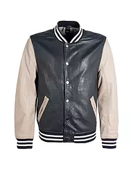 GIPSY BY MAURITIUS | Lederjacke GMBLUNO2 | Bleu foncé