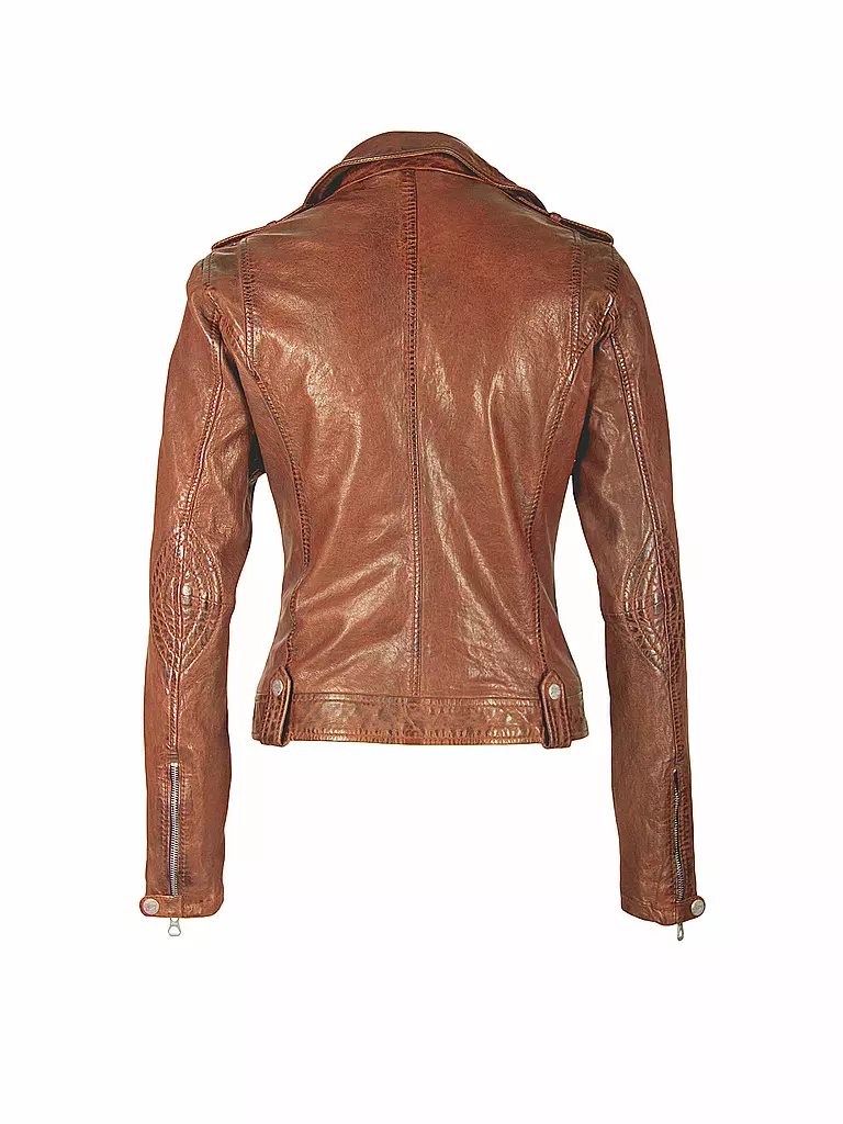 GIPSY BY MAURITIUS | Veste en cuir Famos Laosv | Marron