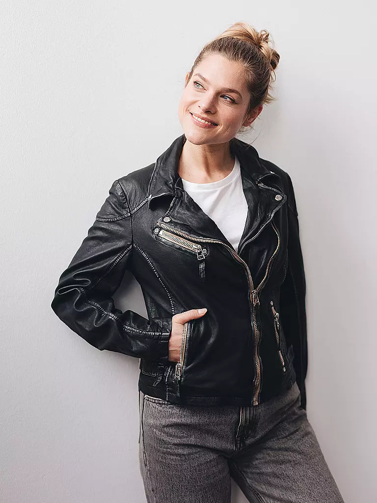 GIPSY BY MAURITIUS | Veste en cuir | schwarz