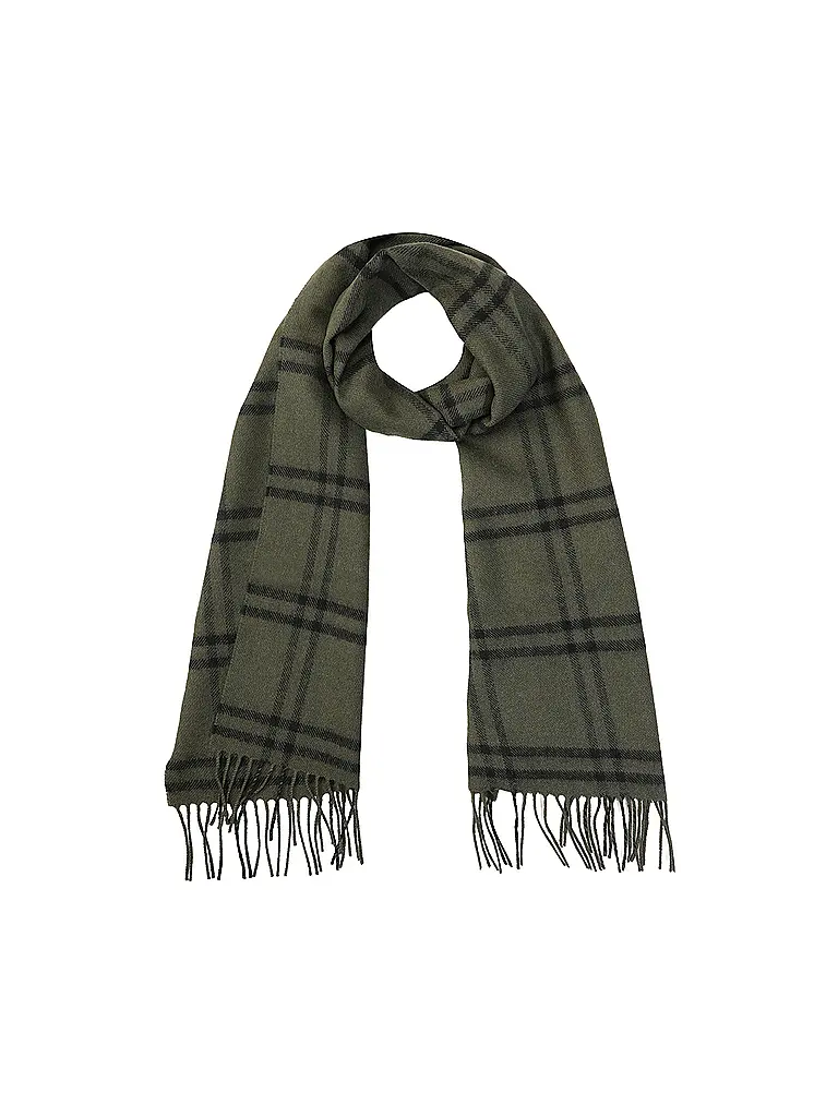 GLOVERALL | Écharpe en cachemire CAMEL THOMPSON | olive