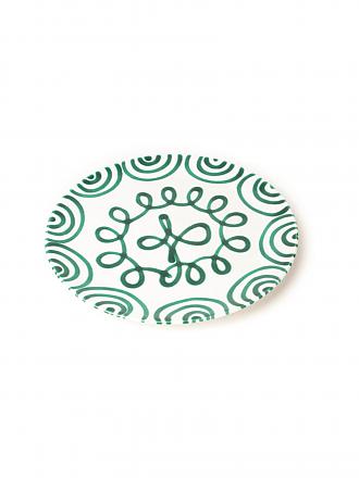 GMUNDNER KERAMIK | Assiette à viande Cup "Vert Flammé" 25cm