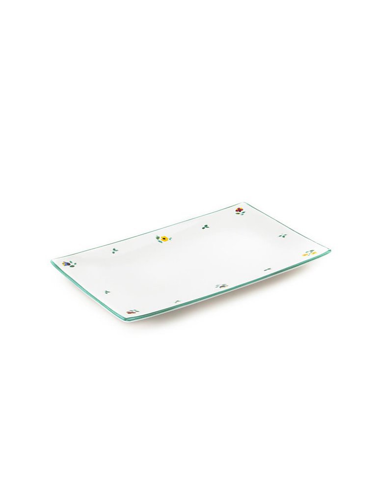 Platte rechteckig Streublumen 36x15cm multicolore
