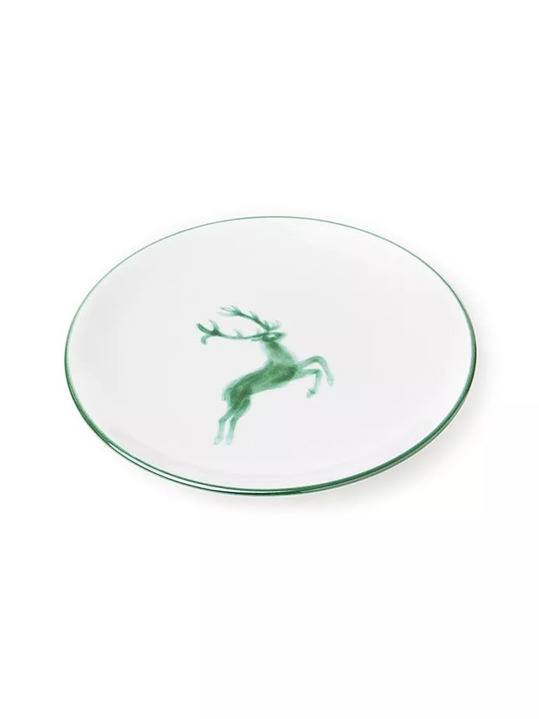GMUNDNER KERAMIK | Assiette à dessert Cup "Cerf vert" 20cm | grün