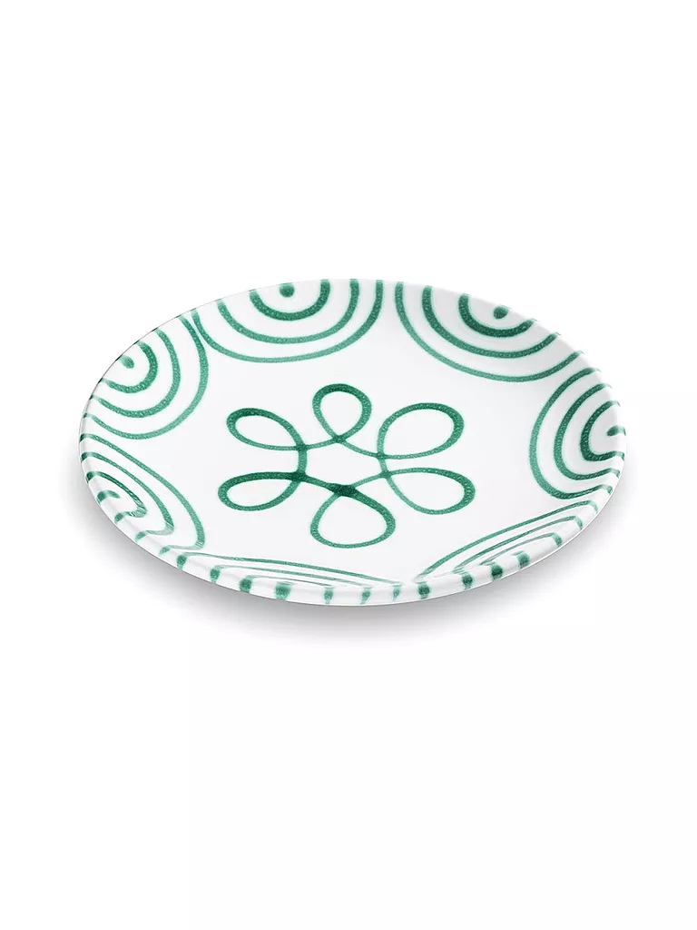 GMUNDNER KERAMIK | Assiette à dessert Cup "Vert Flammé" 20cm | Vert