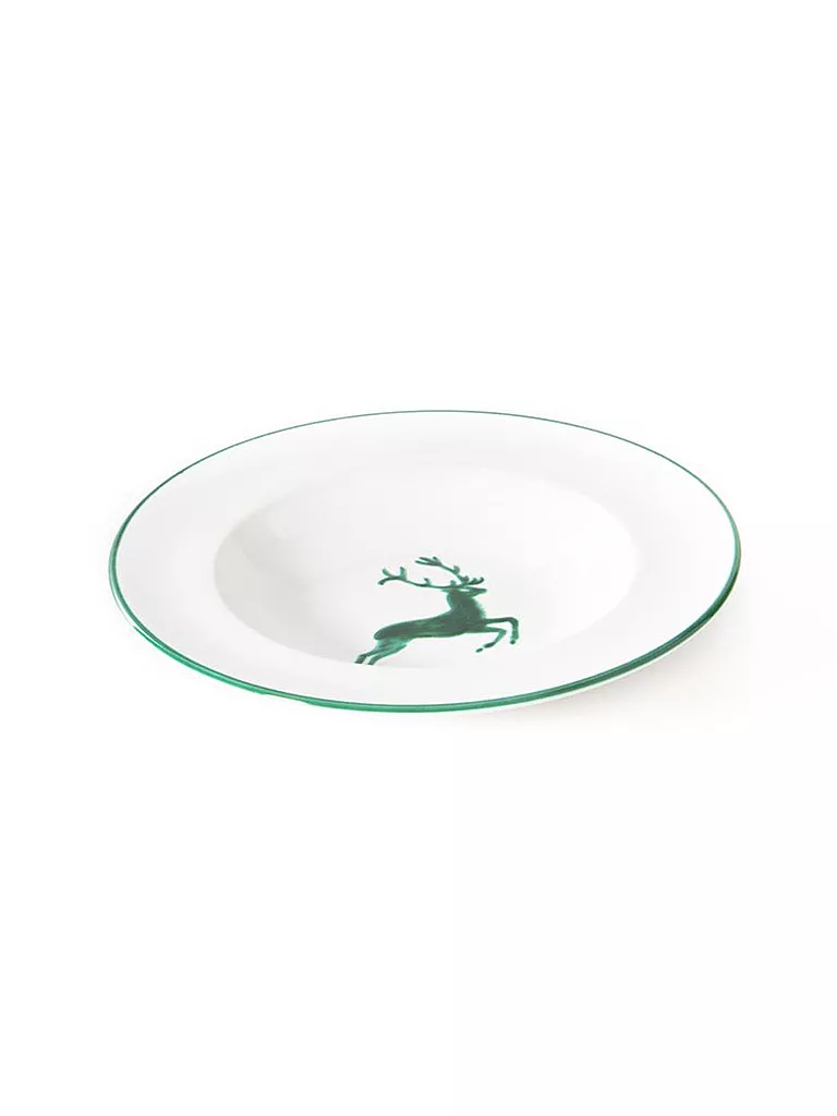 GMUNDNER KERAMIK | Assiette à soupe Gourmet "Cerf Vert" 24cm | grün