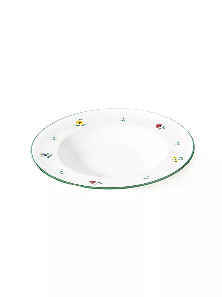 GMUNDNER KERAMIK | Assiette à soupe Gourmet "Streublumen" 24cm | bunt