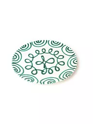 GMUNDNER KERAMIK | Assiette à viande Cup "Vert Flammé" 25cm | Vert