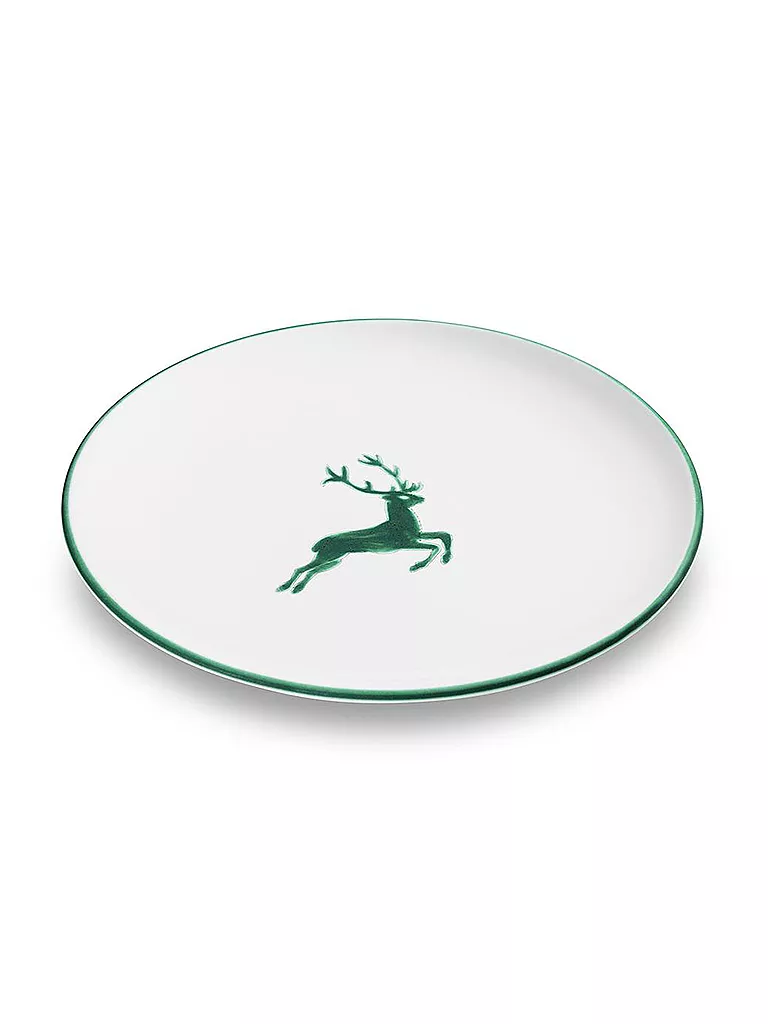 GMUNDNER KERAMIK | Assiette plate "Cerf vert" 25cm | grün