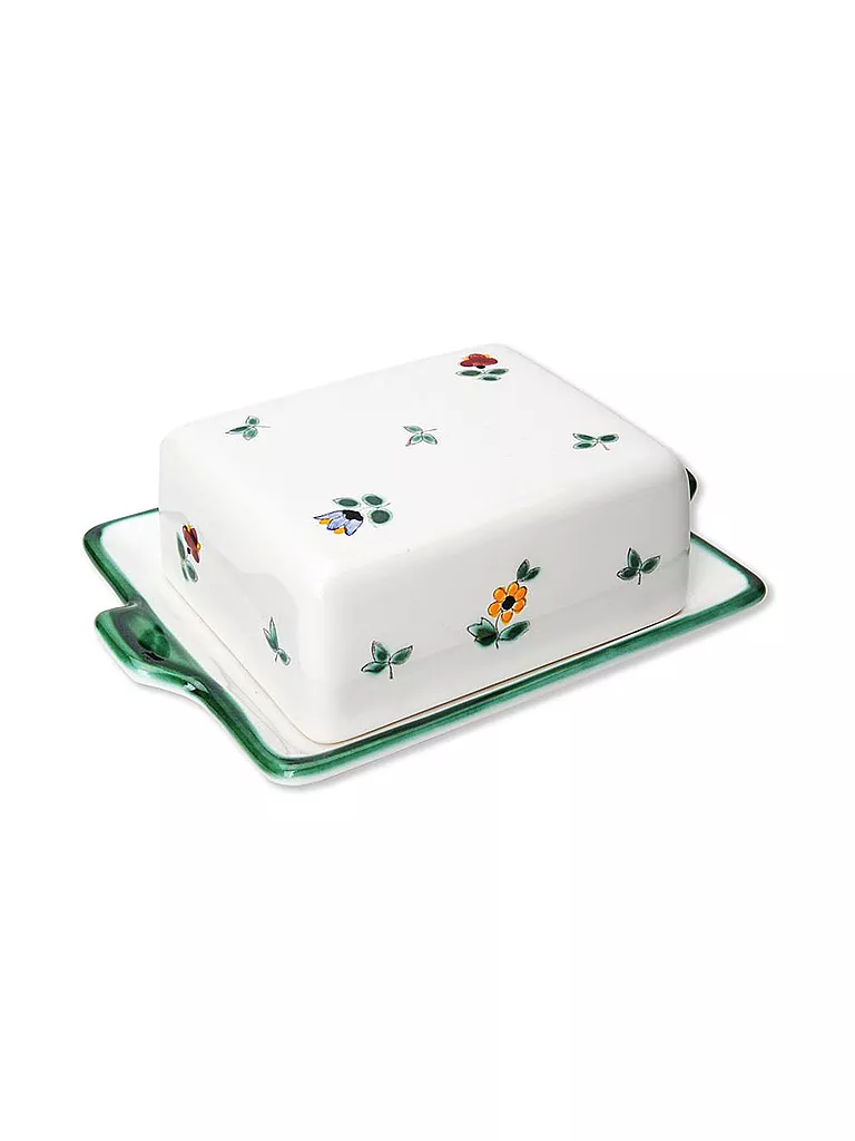 GMUNDNER KERAMIK | Beurrier "Streublumen" 125g | bunt