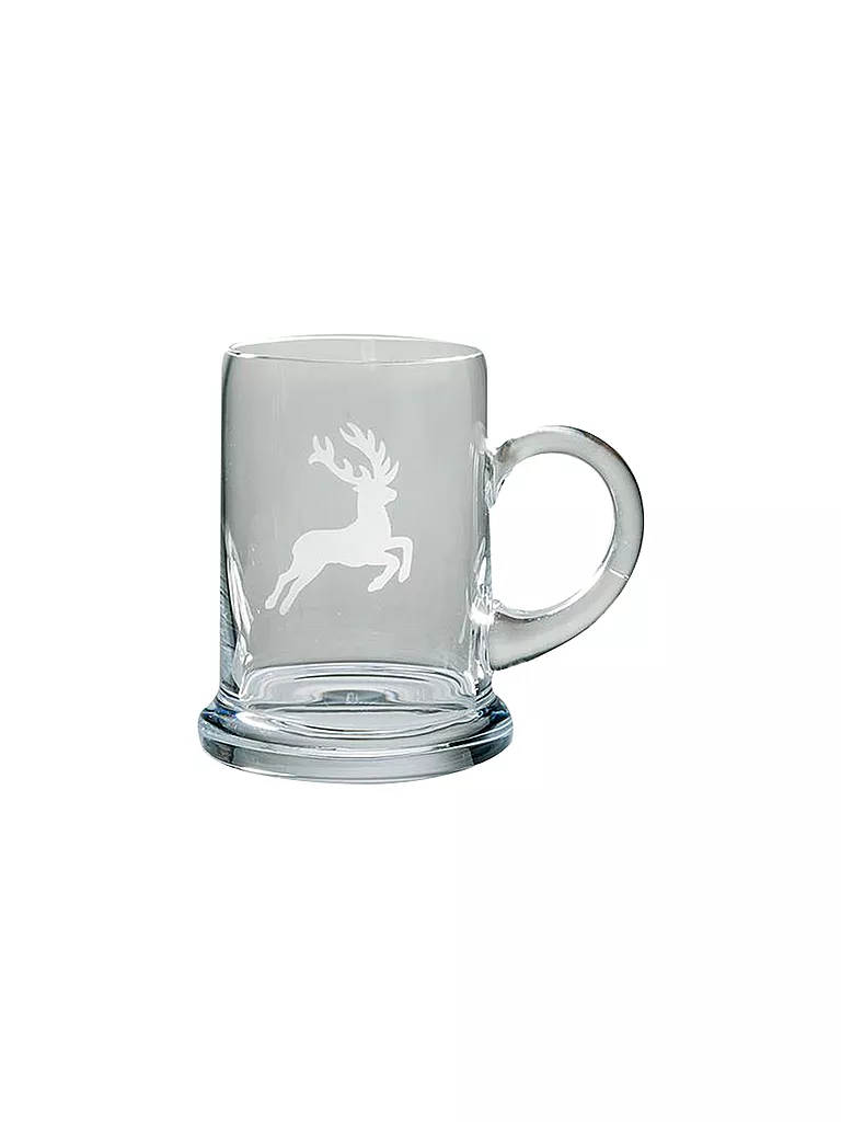 GMUNDNER KERAMIK | Bierkrug HIRSCH 0,3l | transparent
