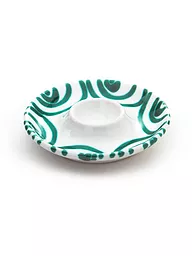 GMUNDNER KERAMIK | Coquetier lisse "Vert Flammé" 12cm | Vert