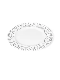 GMUNDNER KERAMIK | Plat à viande Gourmet "Rot Geflammt" 27cm | Gris