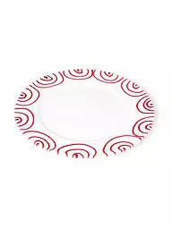GMUNDNER KERAMIK | Plat à viande Gourmet "Rot Geflammt" 27cm | Rouge
