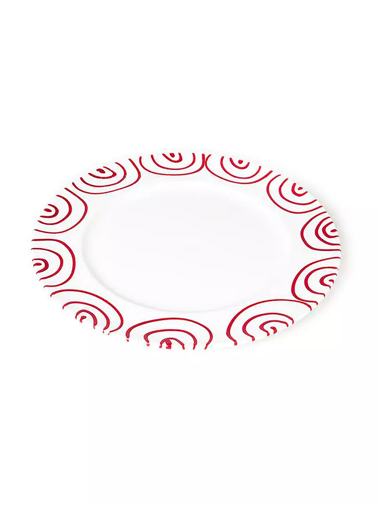 GMUNDNER KERAMIK | Plat à viande Gourmet "Rot Geflammt" 27cm | rot