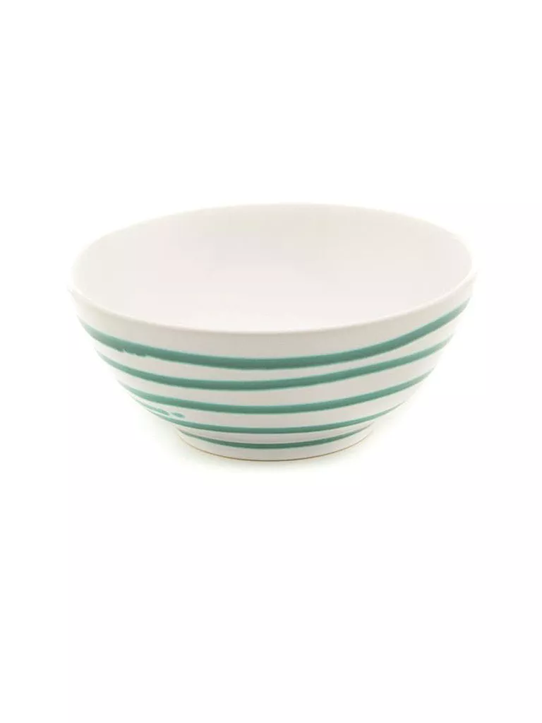 GMUNDNER KERAMIK | Saladier rond "Vert flammé" 23cm | Vert