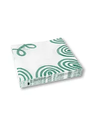 GMUNDNER KERAMIK | Serviettes en papier "Vert Flammé" 33x33cm | Vert
